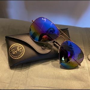 Ray-Ban Aviator Blue Flash Lenses
